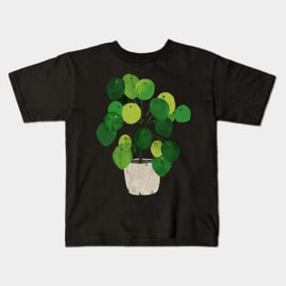 Pilea pot plant Kids T-Shirt